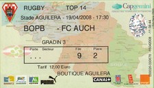 Billet de match RUGBY BIARRITZ