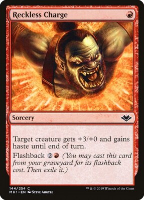 MTG Reckless Charge NM Modern Horizons MH1 English Magic Gathering card