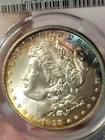 1898 0 $1 Morgan Dollar PCGS MS64 Toned