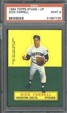 1964 Topps Stand-Up Dick Farrell - PSA 9