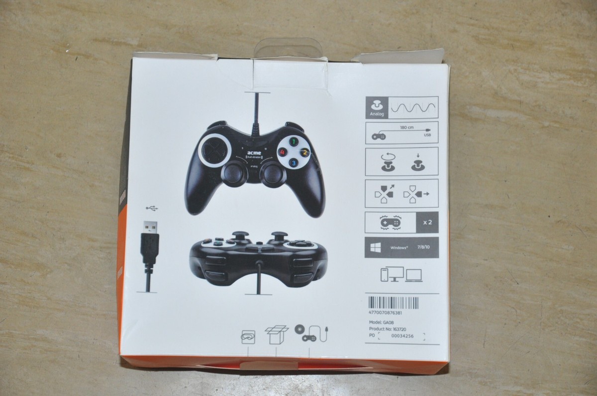 user ACME GA08 Gamepad for PC - BOXED and NEW | eBay UK
