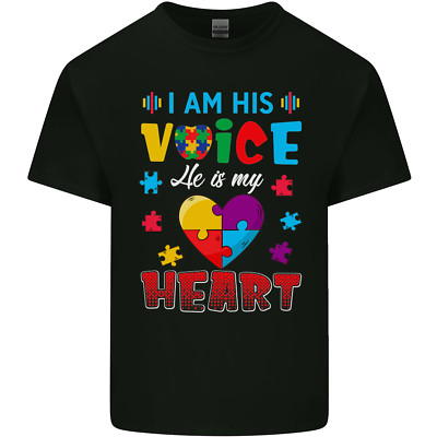 I Am His Voice He My Heart Autismus Autist Kinder T-Shirt Kinder