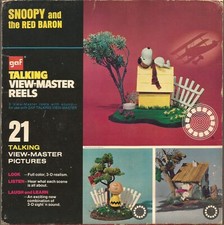Vintage 1973 "Snoopy the Red Baron" GAF 3-D Talking View-Master Reels - 3 Reel