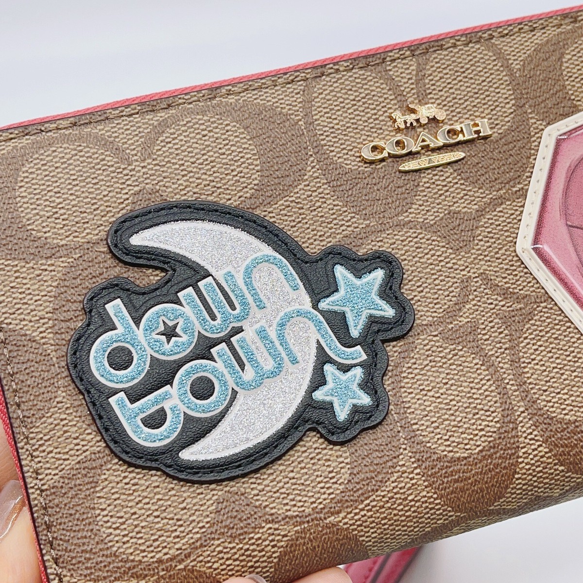 Coach C6995 Long Zip Around Wallet In Signature Canvas With Disco