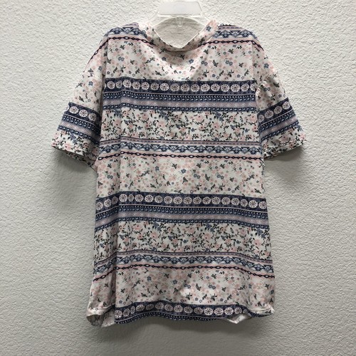 By & By Girls Top XL 16 Tie Knot Front Tee T-Shirt Blouse Purple Pink - Picture 2 of 4