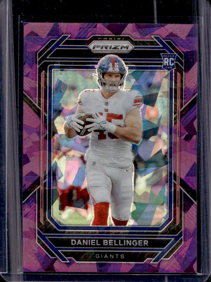 2022 Prizm Daniel Bellinger Purple Ice RC #217/225 #364 Giants
