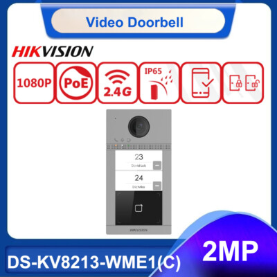 Hikvision DS-KV8213-WME1(C) Villa Door station Doorbell Video Intercom PoE WiFi