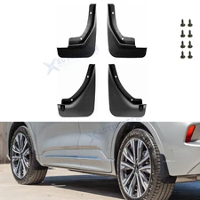 Front Rear Black Mud Flaps Splash Mudguards Direct Fit For Ford Escape 2020-2025