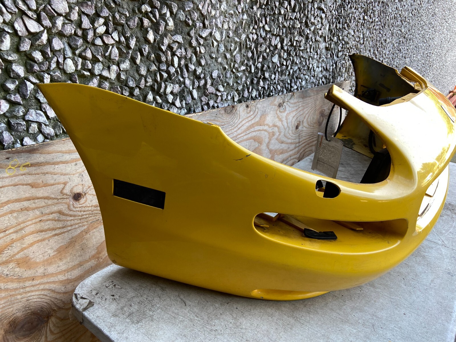 2002 to 2007 Maserati Spyder Front Bumper Cover Yellow OEM A6976 C