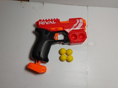 Nerf Rival XX-100 Red 8  Blaster GUN 2018 Hasbro used with 4 rounds