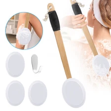 Back & Boay Skin Care Lotion Applicator Cream Tanning Pad 17 inch Wooden Handle