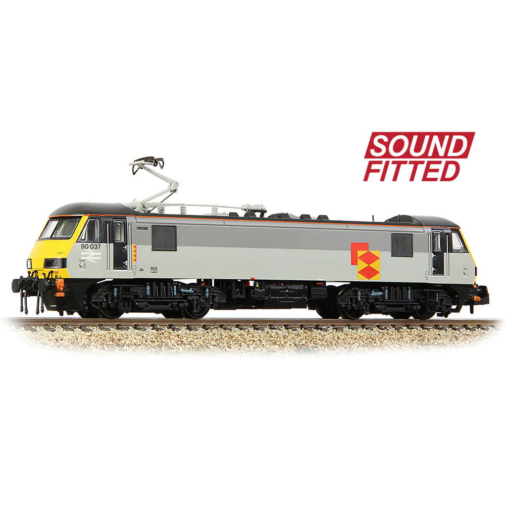 Graham Farish 371-781SF N Gauge Class 90 90037 BR RF Distribution DCC SOUND