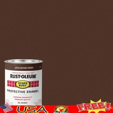 Rust Preventive Enamel Paint Satin Finish 2 Pack Quart Metal Wood Ceramic New