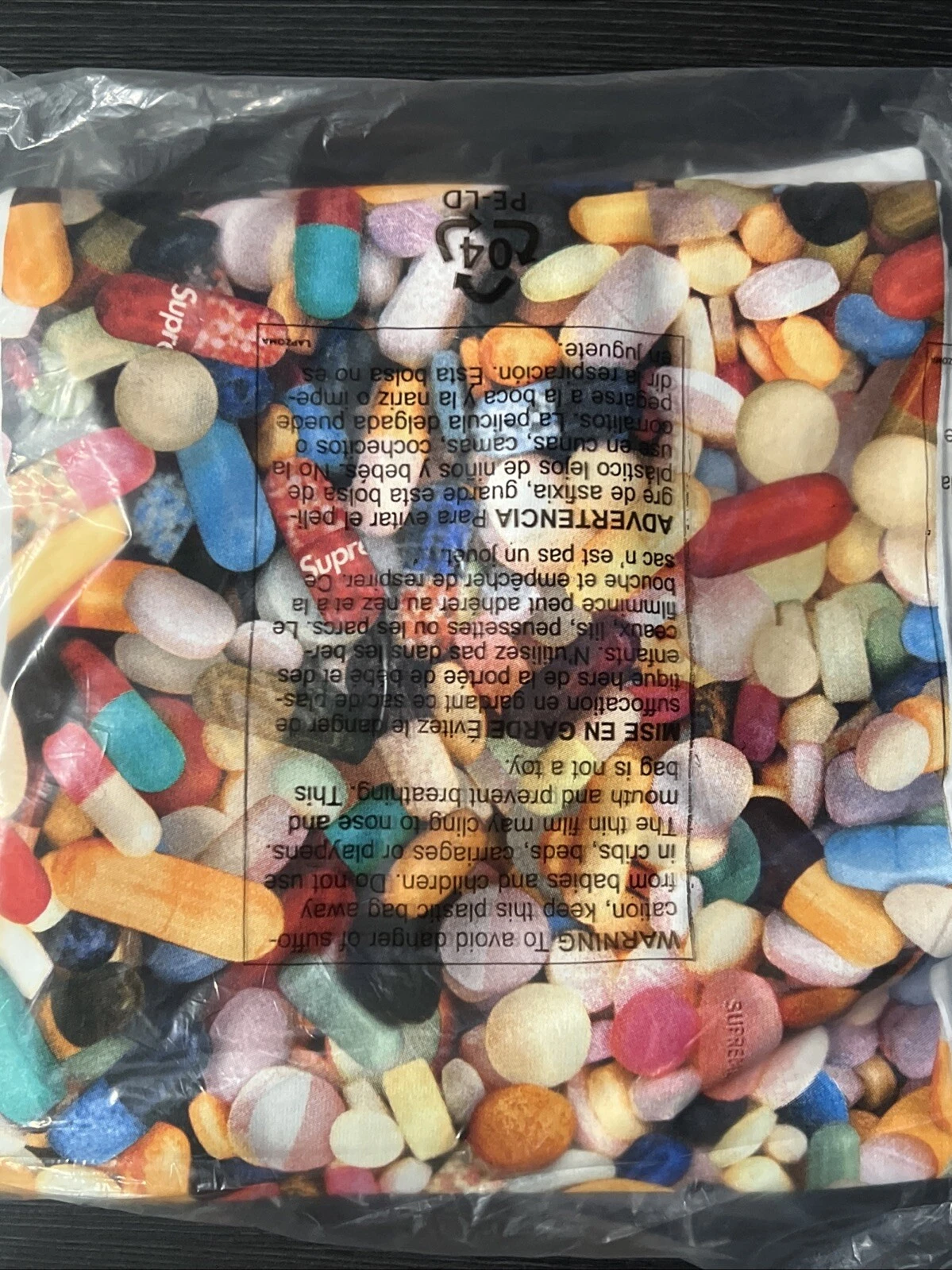 Tee shirt Supreme Pills blanc FW20 XL Deadstock taille extra large vintage NOS 2020