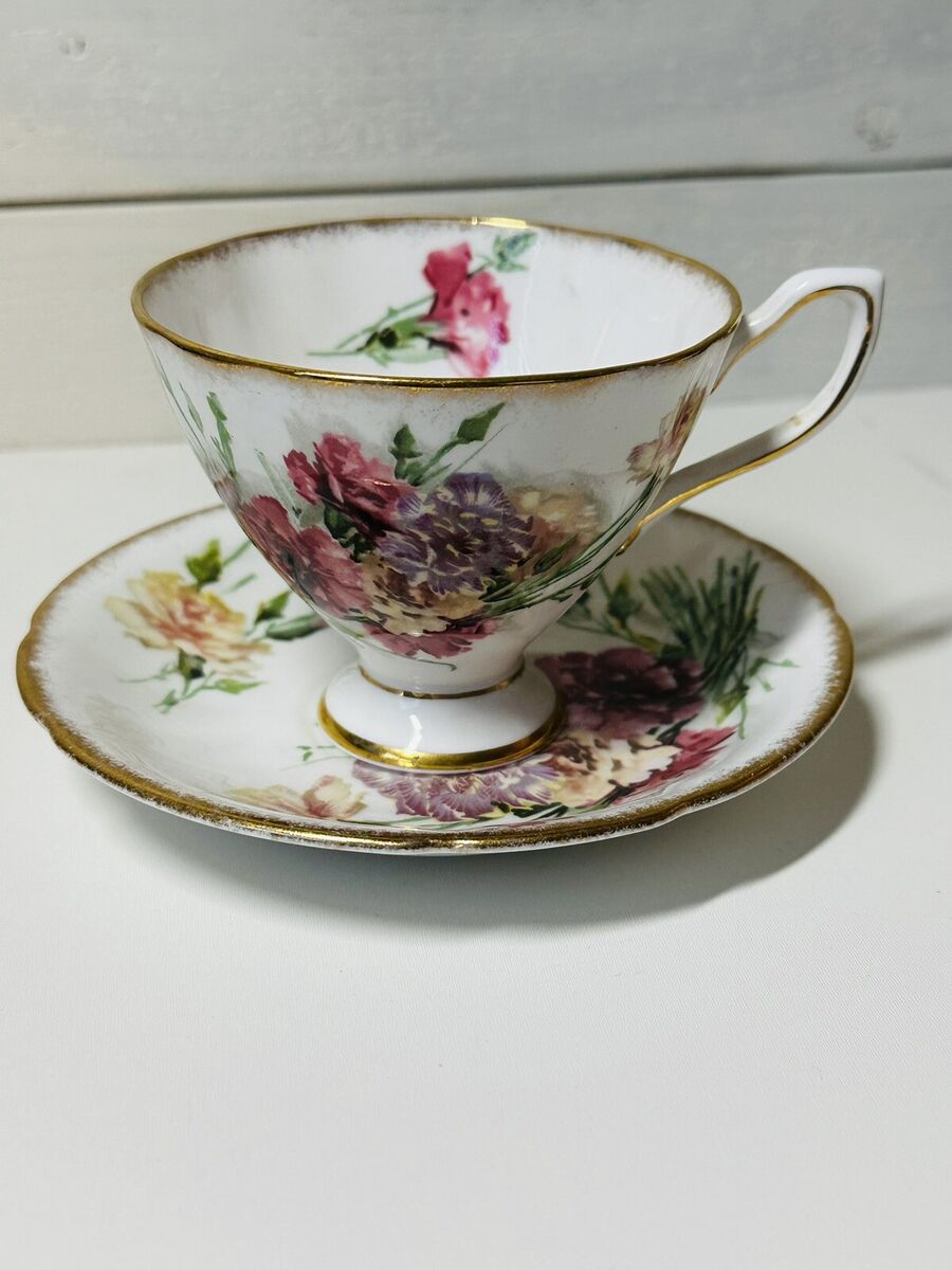 Vintage Taylor & Kent Bone China Tea Cup & Saucer England Vintage Taylor & Kent Bone China Tea Cup & Saucer England