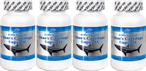 4 bottles Natural Shark Cartilage, 750mg, 100x4=400caps