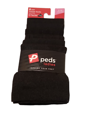#ad #ad Peds Ladies 6 Pair Trouser Socks 5 10 $9.99