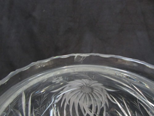 Vintage Flora Cut Glass Vase with Sterling Silver Base 9" Tall Home Office Decor - Picture 15 of 15