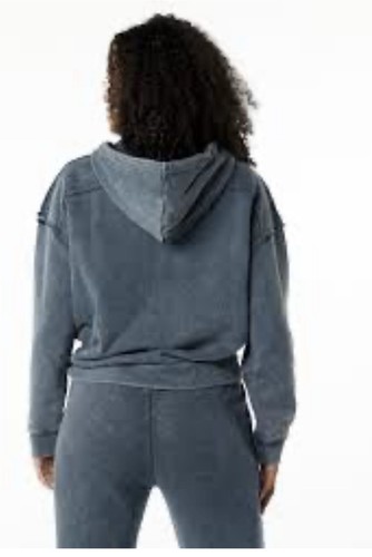 ALPHALETE Women’s Terry Oversized Hoodie - Blue Topaz ,Size Medium - Picture 3 of 10