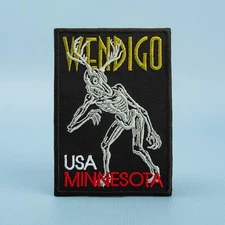 Wendigo Patch - Mystic Evil Spirit, Minnesota, USA Embroidered Travel Patches