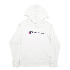 CHAMPION Hoodie Spellout Jumper Sweatshirt Womens M