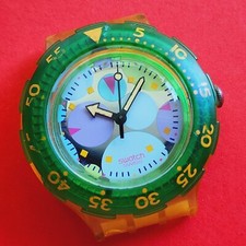 Swatch Scuba Watch Rare Dial Rotatable Bezel For Repair Swiss