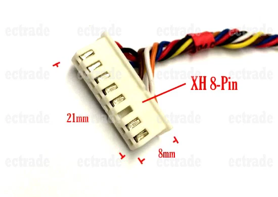 Henglong 1/16 RC Tank German King Tiger Parts 8-Pin to 2,5-Pin Connector Wire - Image 2 of 3