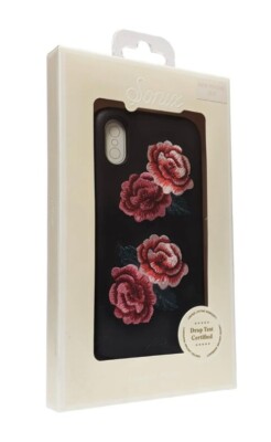 Sonix Leather Series Protective Case Cover for iPhone X Black