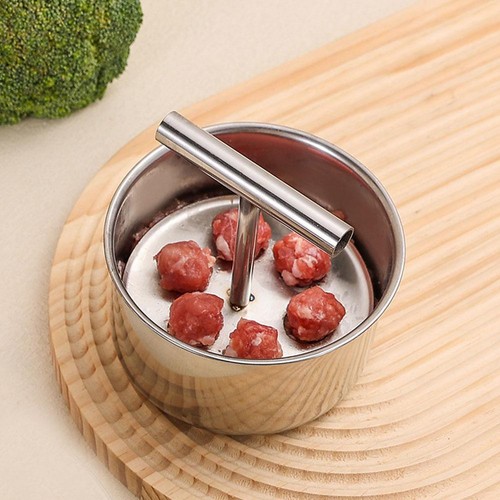 Macchina per polpette in acciaio manuale pressa per alimenti forniture stampo per cucina M3S0 - Foto 9 di 17