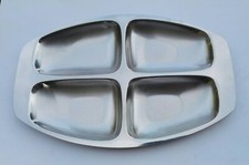 Alessi vassoio antipastiera acciaio inox 18/10 - 4 scomparti Vintage 