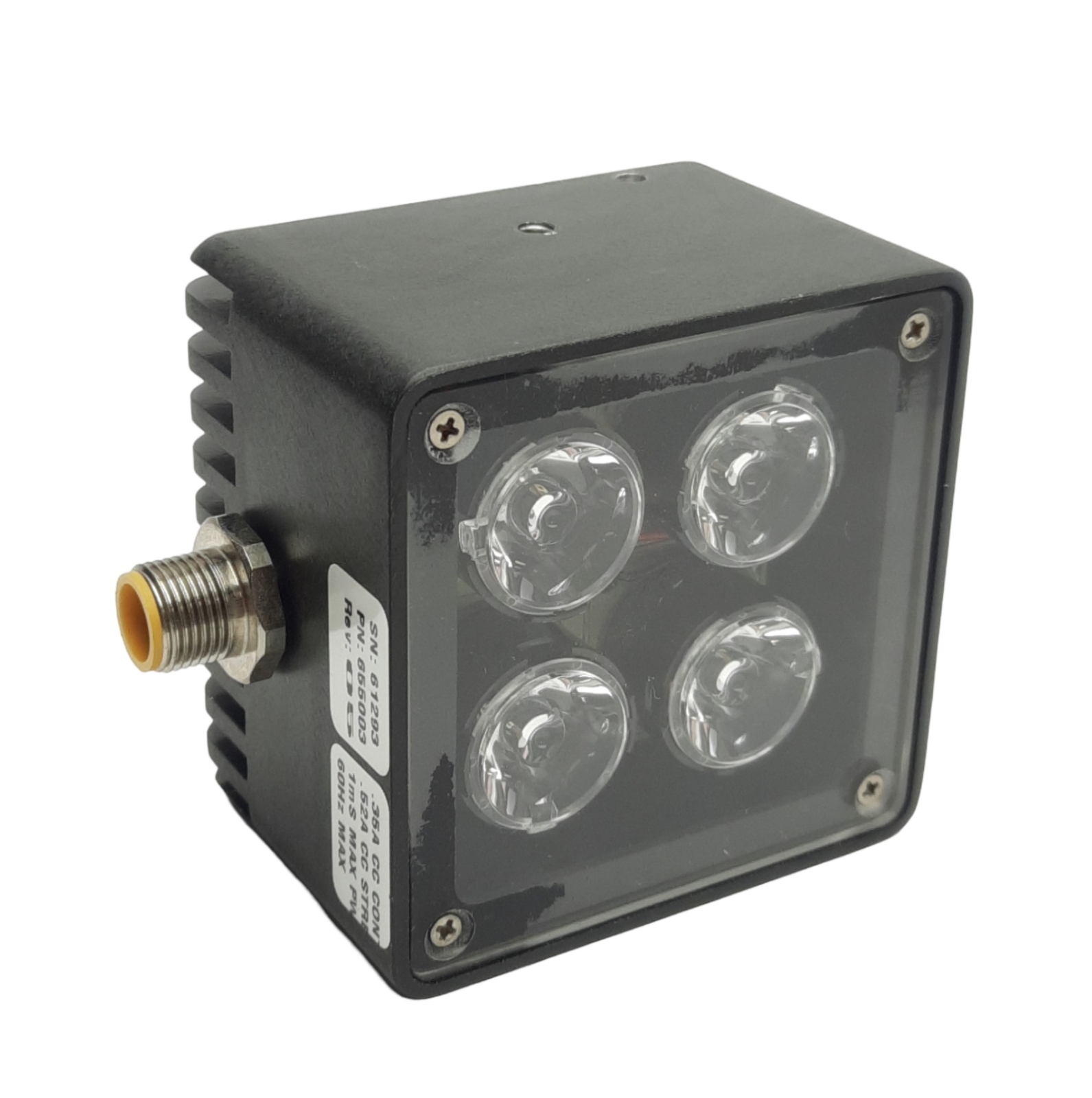 Siemens/Omron/RVSI NERLITE 655003 Red LED Light 47x47mm 24VDC 350mA/520mA Strobe