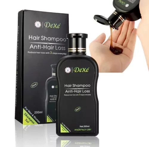 Dexe Hair Shampoo Anti Hair Loss Reduce Hair Loss With 3 Steps Everyday 200ml - Picture 4 of 4