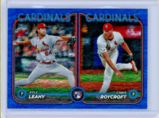 2024 Topps Update Rookie Combos Kyle Leahy, Chris Roycroft #US189 Blue Holo /999
