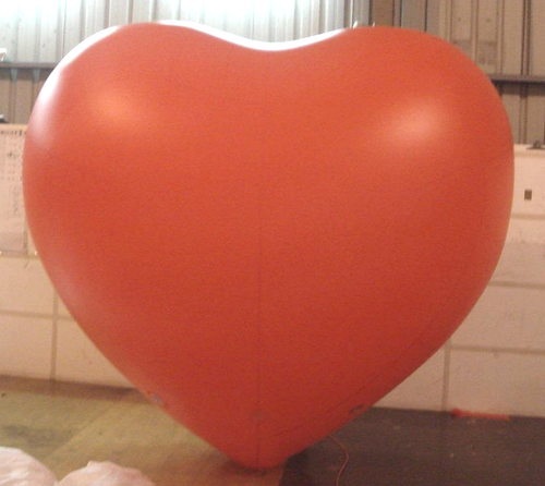 60" RED HEART SHAPE LATEX BALLOON RUBBER BALLOON UK LOONERS LOONER BIG LOVE INCH