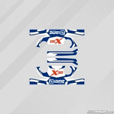 IAME X30 STYLE HEAD STICKER KIT - KARTING - JakeDesigns