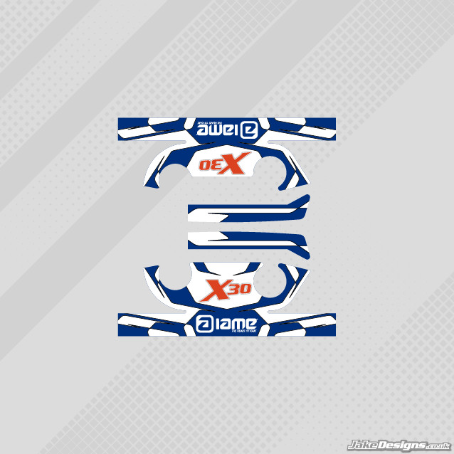 KIT ADESIVI TESTA STILE IAME X30 - KART - JakeDesigns