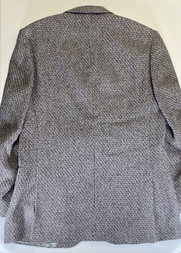 Nino Cerruti Blazer Mens 40 Vintage Gray 2 Button Heavy Wool Tweed Sport Coat - Picture 11 of 16