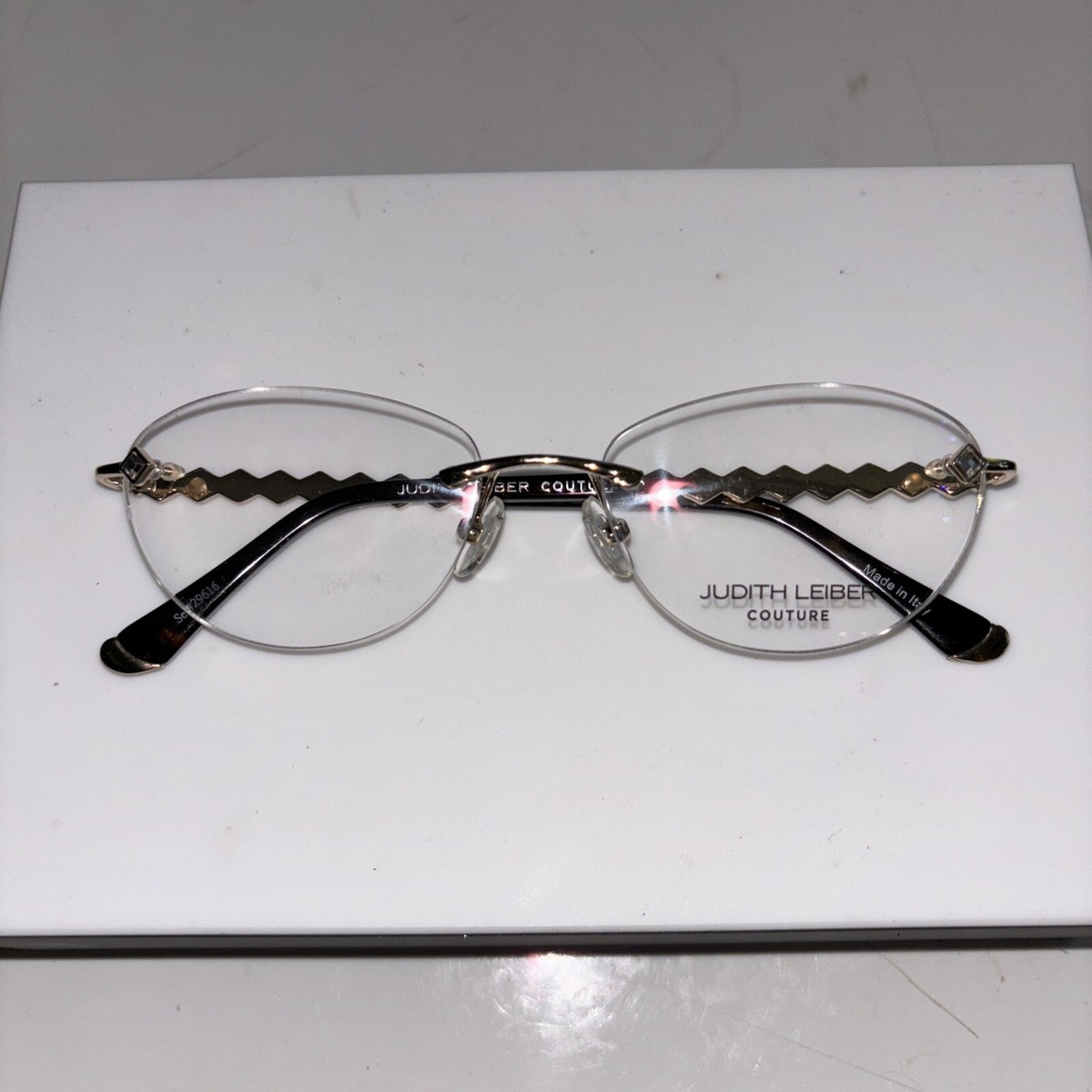 Judith Leiber Couture Ensemble GOLD EYEGLASSES 55/17/140  display picture 3