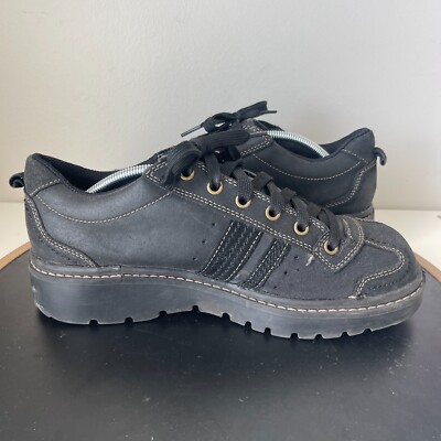 Vintage Skechers Shoes 10 Black Leather School Jammers Y2K Vintage Skechers Shoes 10 Black Leather School Jammers Y2K