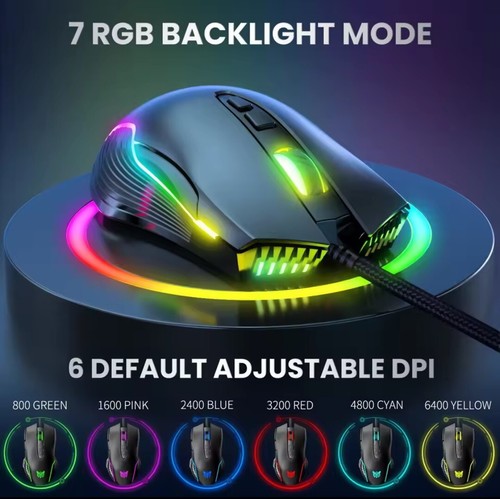 Qonikuma Gaming Headset with RGB Lights, Detachable Cat Ears and much more! - Picture 4 of 7
