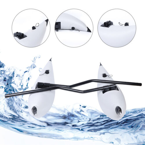 Kayak Canoe Outrigger Stabilizer PVC Inflatable Pontoon Fishing Float Tube Kit - Imagen 1 de 10