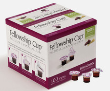 Communion Set - Prefilled Fellowship Cup Juice/Wafer-100 Sets Lords Supper FRESH