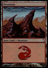 Mountain -Foil Light Play MTG Premium Deck Series: Slivers