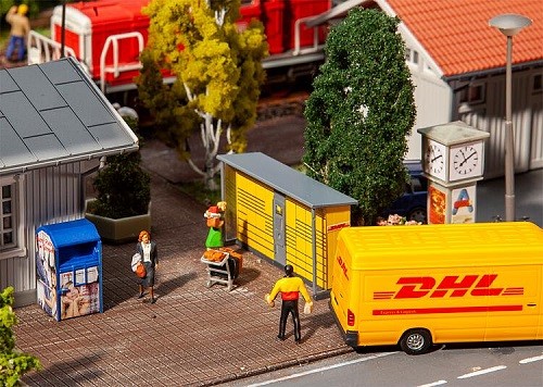 Faller 180281 - 1/87 / H0 2 DHL Pack Stations - New