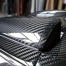 5D Carbon Folie Blasenfrei Autofolie Glanz Schwarz KFZ Klebe Folie 50x152cm NEU
