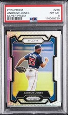 2024 PANINI PRIZM SILVER PRIZM #216 ANDRUW JONES PSA 8