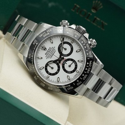 Rolex Daytona 116500LN Panda Dial Black Ceramic Bezel 40mm B&P