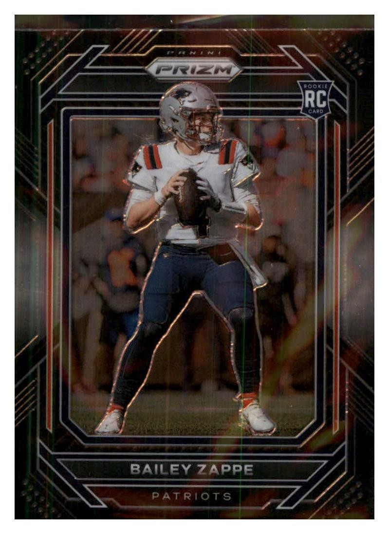 2022 Panini Chronicles #PB-24 Bailey Zappe Prizm Black