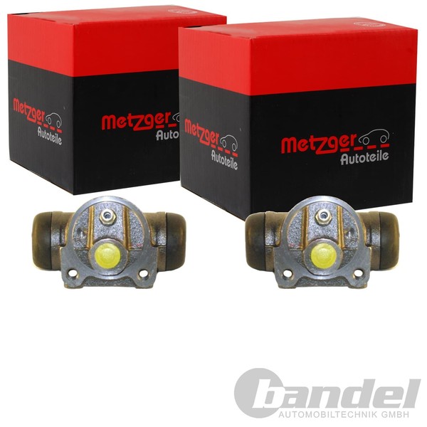 2X Metzger Radbremszylinder 20,64Mm Passend FüR Fiat Doblo Trommelbremse |-image