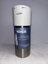 KOHLER Disinfecting Wipes Dispenser Stainless Steel Canister with Easy Open Lid